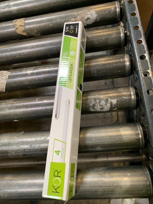 Photo 1 of (Pack of 4) LED Direct Replacement F8T5/CW - T5 - 5 Watt - 12" - 500 Lumens - Super Long Life Light Bulbs - by KOR (Cool White (4100K))