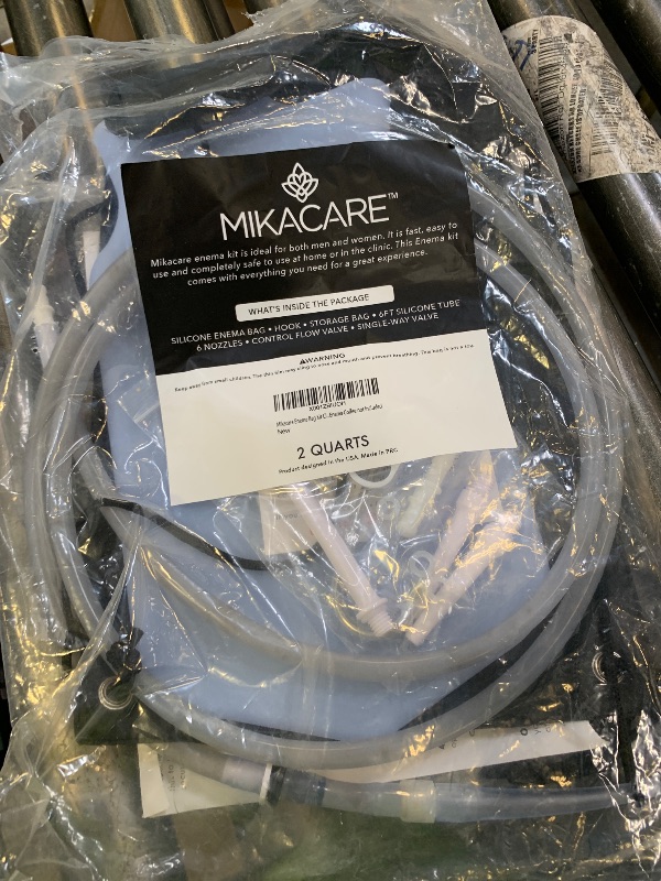 Photo 1 of Mikacare Enema Bag Kit - 2 Quart Clear Non-Toxic Silicone - Coffee for Colon Cleansing and Detox - Home Colonic Kit