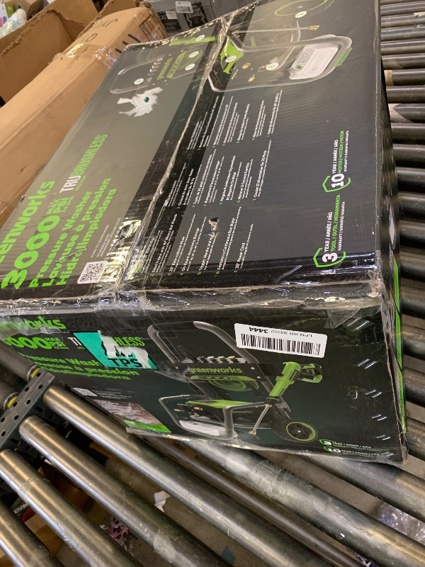 Photo 1 of Greenworks Pro Brushless 3000 PSI (CSA Certified) 2.0 GPM Max / 1.1 GPM Electric Pressure Washer (Foldable Handles, Rugged Steel Frame, 25 FT Hose, 35 FT GFCI Power Cord)