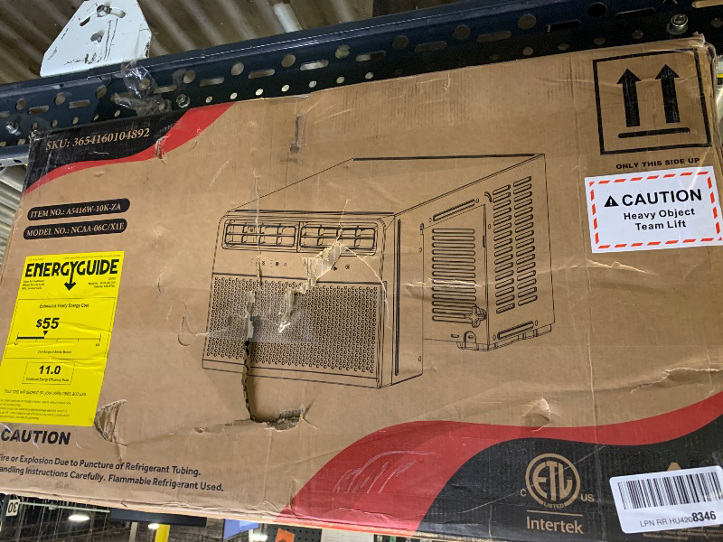 Photo 1 of Electactic Window Air Conditioner 10,000 BTU, Saddle Mount AC Unit Cooling Room 450 sq.ft, Dehumidifier Mode and 3 Fan Speed, 24H Timer, Quiet Operation, White