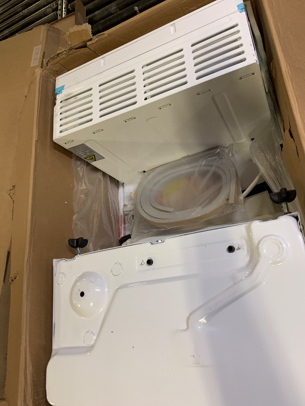 Photo 1 of Electactic Window Air Conditioner 10,000 BTU, Saddle Mount AC Unit Cooling Room 450 sq.ft, Dehumidifier Mode and 3 Fan Speed, 24H Timer, Quiet Operation, White