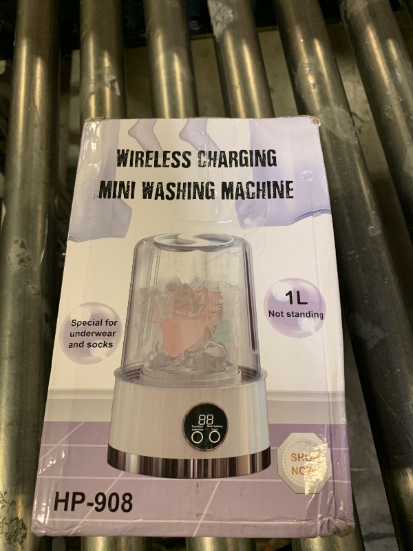 Photo 1 of Underwear Washing Machine | Rechargeable Mini Portable Washing Machine with 3000mah | Compact Deep Cleans Underwear, Baby Clothes | Lightweight for Apartment, Dorm, Hotel, RV, Travel & Camping