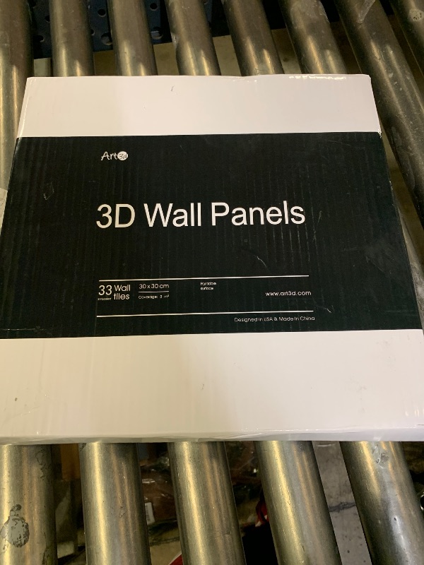 Photo 1 of Art3d 33-Pack 3D Wall Panels for Interior Wall Decor, Textured Accent Wall Paneling for Living Room, Bedroom, TV Wall Background, 12"x12" Black