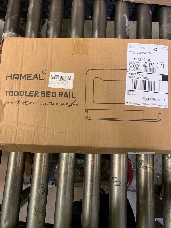 Photo 1 of HOMEAL Bed Rail for Toddlers, 59in Swing Down Baby Bed Rail Guard, Toddler Bed Rails for King Size Beds, Twin, Full, Queen, Bed Guard Rail for Toddlers, Grey