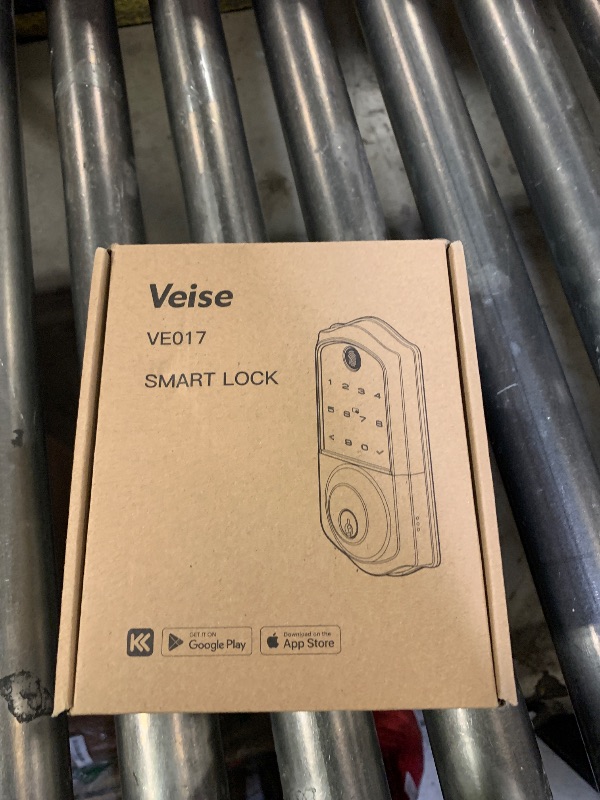Photo 1 of Veise VE017 Fingerprint Smart Door Lock, App Control, 7-in-1 Keyless Entry, Auto Lock, Emergency Power Port, Electronic Touchscreen Keypad, Biometric Smart Locks for Front Door, Matte Black