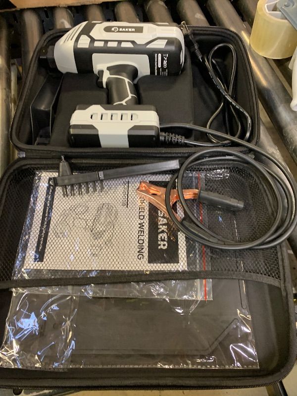 Photo 1 of Saker Portable Welding Machine, 110V Arc Stick Welder with IGBT Inverter 5 Variable Current Settings, Fits for 3/32" Wire Rods (Grey) - Electrodes Not Included