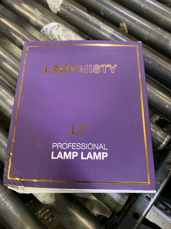 Photo 1 of LadyMisty 268W Cordless UV Nail Lamp, Rechargeable UV Light for Gel Nails with Unique Knob, Sparkling Rhinestones Diamond & LCD Display Screen, Professional Nail Dryer for Nail Salon & Home (White)