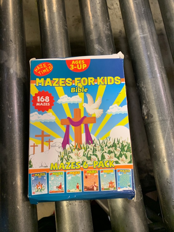 Photo 1 of Wiooffen 168 Pages Christian Maze Books 6-Pack - Beginner Level Bible Activity Busy Books for Sunday School, Religious Basket Stuffer, Amazing Mazes, Fun Games, Birthday Gifts Supplies