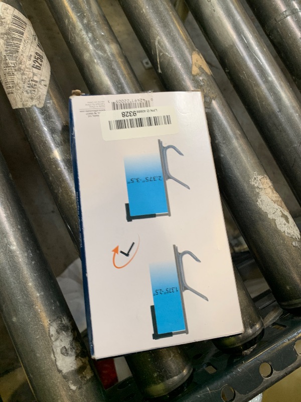 Photo 1 of Officemate 22005 Over Panel Coat Hook Plastic 2 Hooks 10lb Cap 7-Inch x3/4-Inch Gray