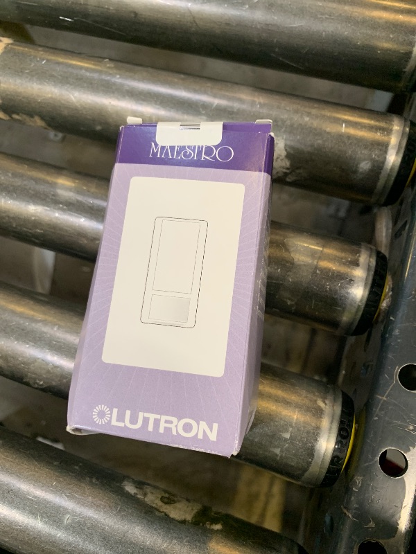 Photo 1 of Lutron Maestro Motion Sensor Light Switch Indoor for Bathroom, Garage, Laundry Room, Any Bulbs, Occupancy Vacancy Sensor, Single-Pole, MS-OPS2-WH, White