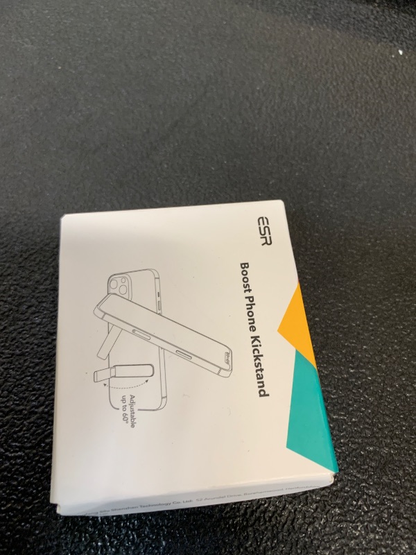 Photo 1 of ESR Boost Phone Kickstand, Vertical and Horizontal Stand, Adjustable Angle, Compatible with iPhone Air 17 Pro Max, iPhone 16/15/14/13/12, Samsung Galaxy S25/S24/S23 Series, Google, Silver