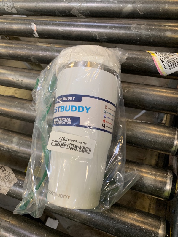 Photo 1 of Frost Buddy Togo Buddy | 30 oz Stainless Steel Vacuum Insulated Tumbler | To Go Coffee Cup – Reusable, Iced Coffee Cups, Travel Mug, Thermal Cup for Hot & Cold Drinks, Dunkin Cup (White)