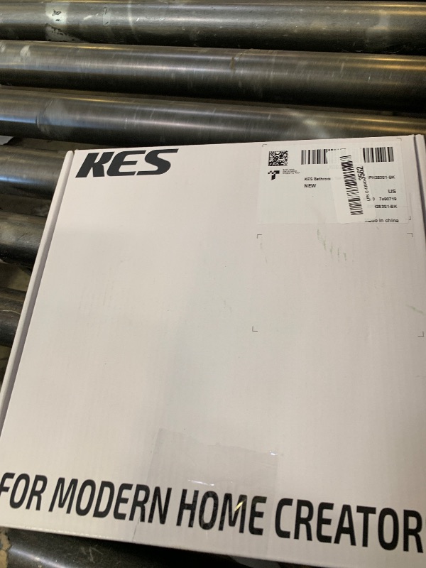 Photo 1 of KES Bathroom Toilet Paper Holder Stand Modern Tissue Roll Holder SUS304 Stainless Steel Rustproof Freestanding 20.2" H, Matte Black BPH283S1-BK