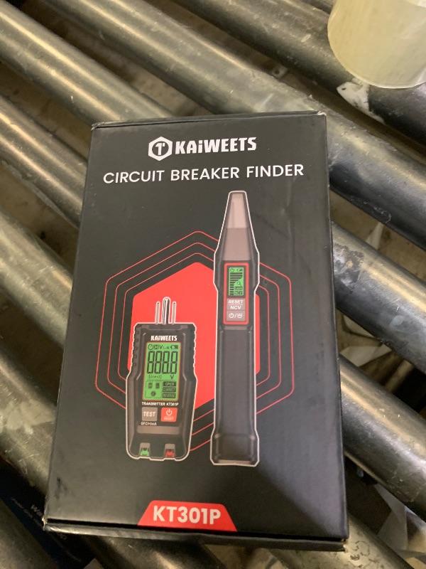 Photo 1 of KAIWEETS Circuit Breaker Finder with LCD Display, GFCI Outlet Tester, Electrical Circuit Tracer Tool with NCV Test & Flashlight, Includes Carrying Case and Adapters- KT301P