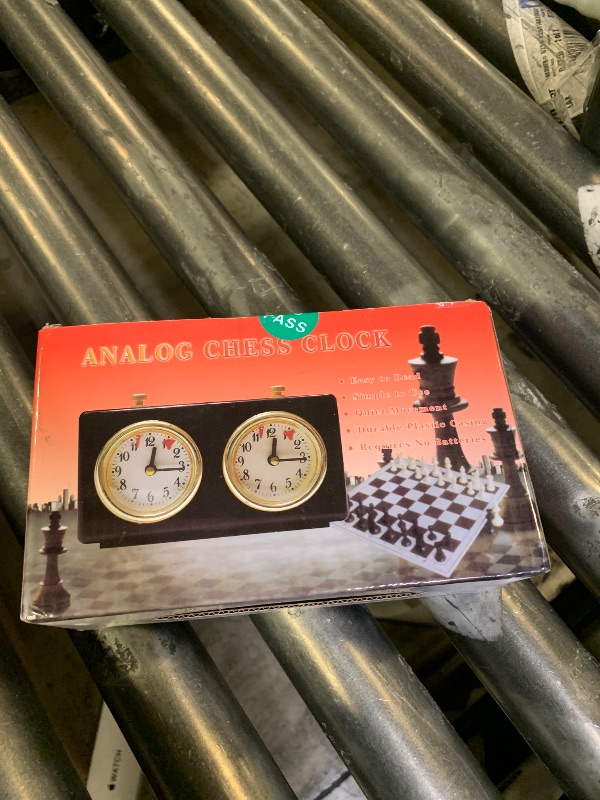 Photo 1 of Chess Timer, Professional Analogue Count Up/Count Down Timer for Chess & Go – No Battery Required (Wood)