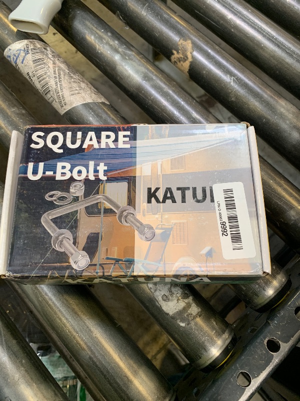 Photo 1 of KATUNA Stainless Steel Square U Bolt Kit for Boat Trailer Axle Leaf Springs, for 2x2 Axle - 5 1/4" Long,2 inch Wide Square U-Bolts with Nuts and Frame Plate for Trailer Automobiles Trailer