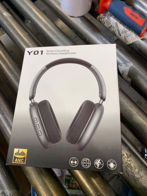 Photo 1 of Wentronic Y01 Wireless Over Ear Headphones, Noise Canceling Bluetooth 5.3 Headphones with Microphones,Hi-Res Audio,48H Playtime,Foldable,Breathable Soft Earpads for iOS/Android/Samsung/PC-Space Grey