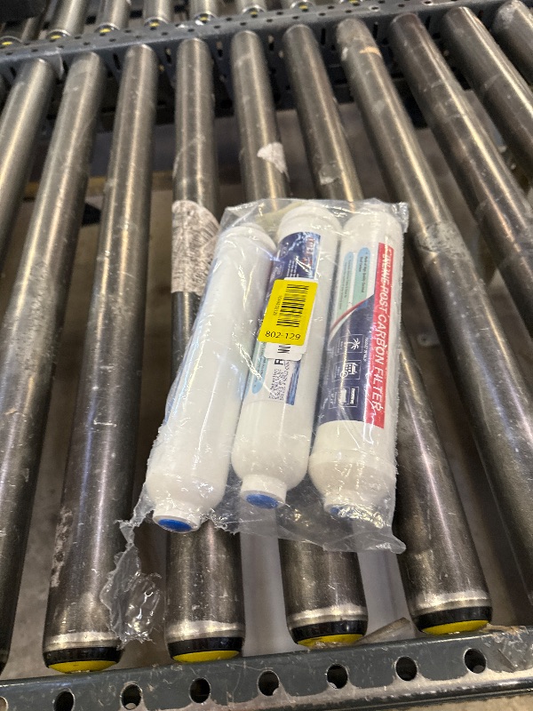 Photo 1 of T33 Inline Coconut Grade Activated Carbon Pre/Post Membrane Filter for Taste and Odor Reduction WELL-MATCHED with AICRO, K2533JJ, FT15, IC-100A (Set of 3)
