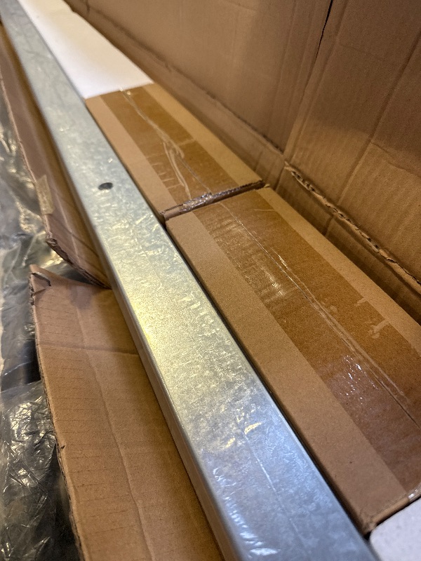 Photo 1 of Mount Exterior Sliding Barn Door Hardware Kit, Brown, Industrial, Max Load 300lbs, No Door