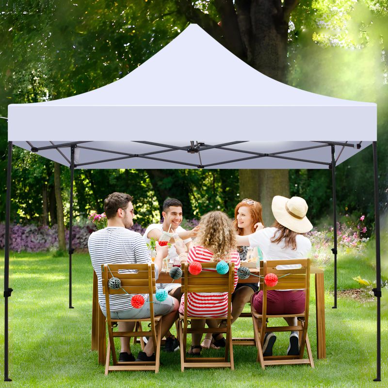 Photo 1 of Studyset 10x10 Heavy Duty Canopy Tent Commercial Canopy Tent 500D Waterproof Outdoor Pop Up Canopy Tent Heavy Duty with Roller Bag & 4 Sandbags, Ideal for Camping, Market Stalls, Parties & Events
