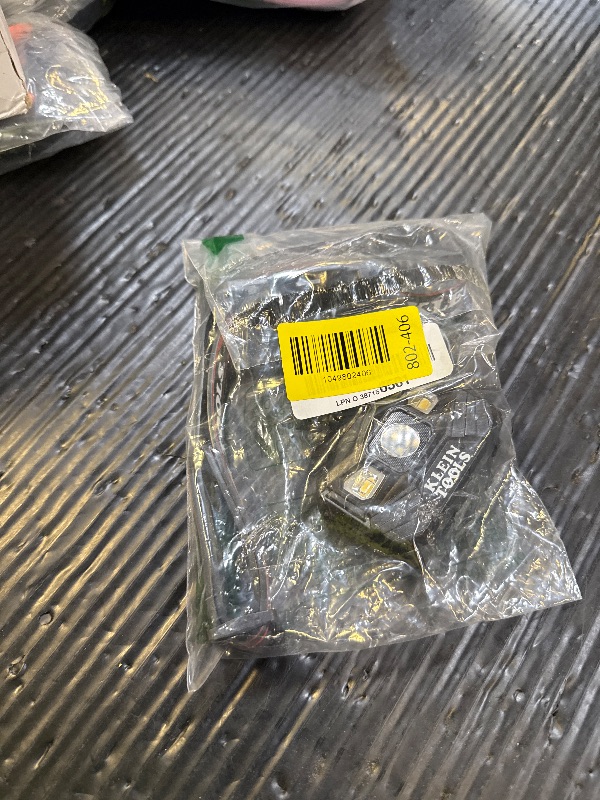 Photo 1 of Klein Tools 56048 Rechargeable LED Headlamp, Adjustable Fabric Strap, 400 lms, All-Day Runtime, for Work, Running, Outdoor Hiking