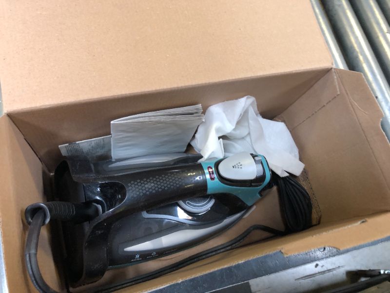 Photo 1 of Rowenta Steam Force Stainless Steel Soleplate Steam Iron for Clothes, 400 Microsteam Holes, 1800 Watts, Ironing, Fabric Steamer, Garment Steamer, Digital Display, Precision Tip, DW9440