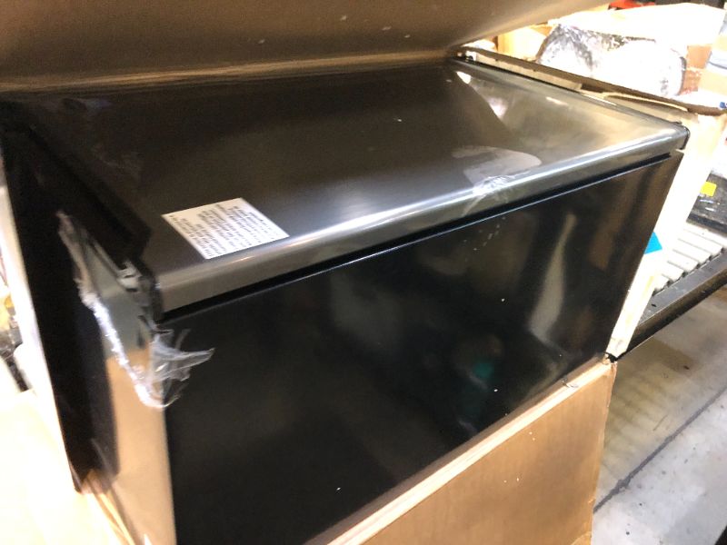 Photo 1 of Danby DAR032B2SLM 3.2 cu. ft. Compact Fridge in Stainless Steel