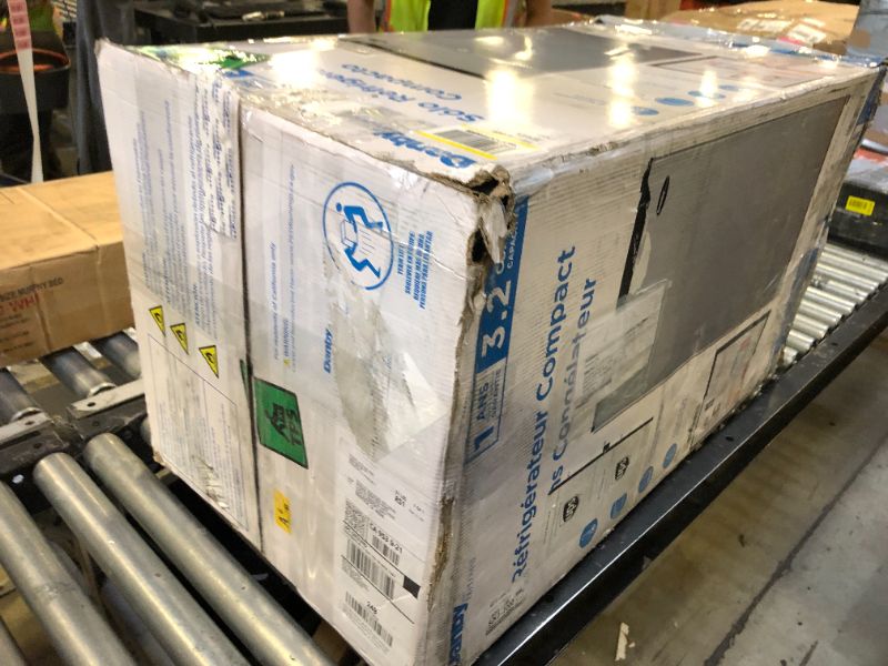 Photo 1 of Danby DAR032B2SLM 3.2 cu. ft. Compact Fridge in Stainless Steel