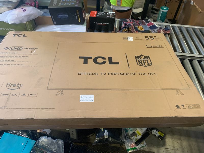 Photo 1 of TCL 55-Inch Class S5 UHD 4K LED Smart TV with Fire TV (55S551F, 2024 Model), Dolby Vision, HDR PRO+, Dolby Atmos, Alexa Built-in with Voice Remote, Apple AirPlay 2 Compatibility, Streaming Television