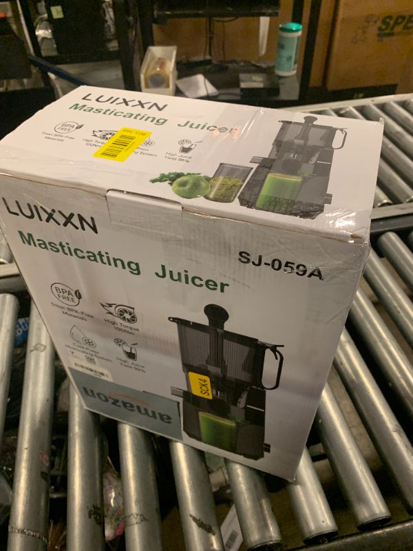 Photo 1 of Cold Press Juicer, 5.3" Wide Feed Chute Juice Extractor Machine with 400W, High Juice Yield, Slow Masticating Juicer for Whole Vegetables & Fruits, Deep Grey
