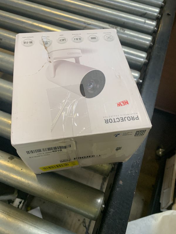 Photo 1 of ?Electric Focus?Mini Portable Projector with 4K Support, Bluetooth 5.4 WIFI6, 5watt Sound Base Speaker, 260 ANSI, Android 11, 210° Rotation , Auto Keystone Correction Video Projector HY300 PLUS