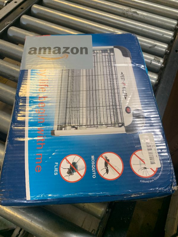 Photo 1 of Fly Trap Indoor Bug Zapper, 2800V Powerful Flying Insect Mosquito Killer w/ 20W Blue Light Attract, Plug-in Pest Control Machine for Moth, Fruit Fly, Fungus Gnat, Garage Bug Catcher