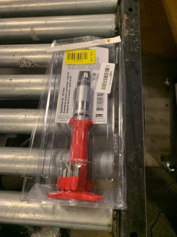 Photo 1 of OTC 4608 3/8 Inch Drive Impact Driver with 8 Piece Screwdriver Bit Set