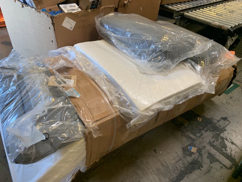 Photo 1 of -MISSING OTHER BOXES FROM SET- EAST OAK 5-Piece Patio Furniture Set | Life Chatter 5-Seat Outdoor Furniture | Deep Seating & Two Coffee Tables | Waterproof Extra-Thick Cushions | Porch, Balcony & Backyard | Earth Black & Misty Grey

