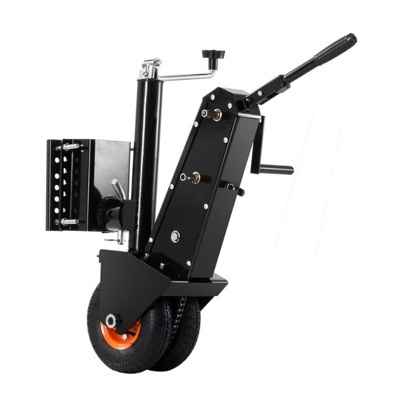 Photo 1 of VEVOR Trailer Dolly, 500lbs Tongue Weight Capacity, 13 inch-23.2 inch Height Adjustable Trailer Mover Dolly, 9-inch Pneumatic Rubber Tire, Manual or Electric Wrench Drive, for Moving RV Trailer
