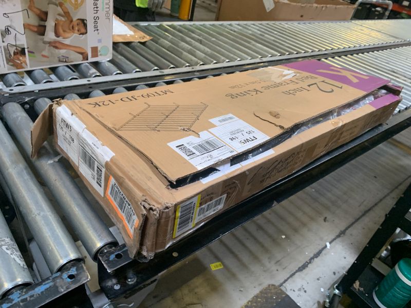 Photo 1 of Yitong Angel King Size Bed Frame 12 inch High 3500 lbs Heavy Duty Metal Platform Mattress Foundation with Steel Slat Support/No Box Spring Needed/Noise Free/Non-Slip/Easy Assembly