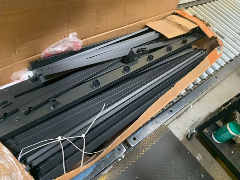 Photo 1 of 16 inch California King Bed Frame with Round Corner Legs and Headboard Hole Mattress Slide Stopper 3500 lbs Heavy Duty Metal Platform,Steel Slat Support,No Box Spring Needed,Easy Assembly,Noise Free