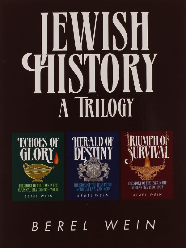 Photo 1 of Jewish History - A Trilogy: Slipcase Set Containing Echoes of Glory, Herald of Destiny, and Triumph of Survival Hardcover – October 20, 2014
