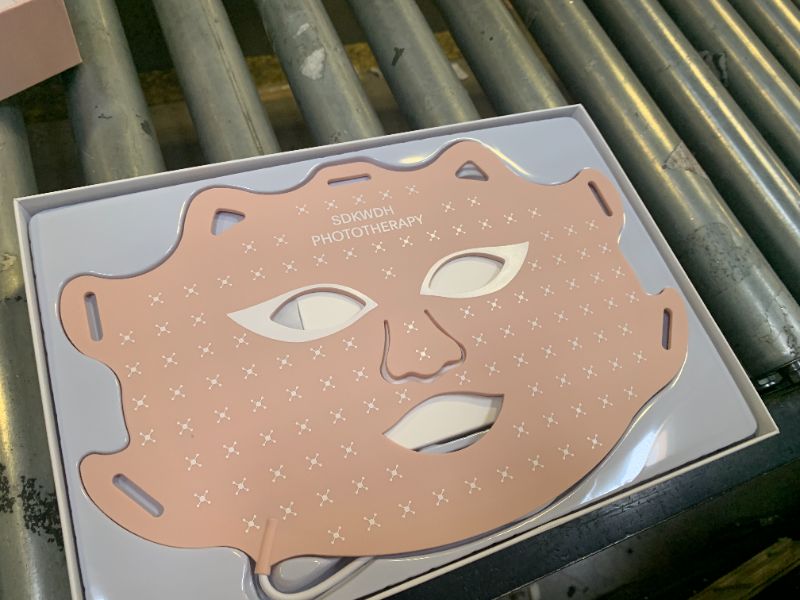 Photo 1 of SDKWDH Red Light Therapy for Face, Led Face Mask Light Therapy, 7 Colors LED Face Mask Light Therapy At Home, Pink