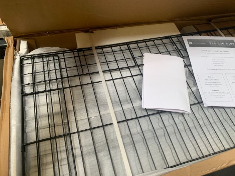 Photo 1 of -ONLY BOX 2 OF 2- Rolanstar Bed Frame Queen Size with Charging Station and LED Lights, Upholstered Storage Headboard with Drawers, Heavy Duty Metal Slats, No Box Spring Needed, Noise Free, Easy Assembly, Dark Grey
