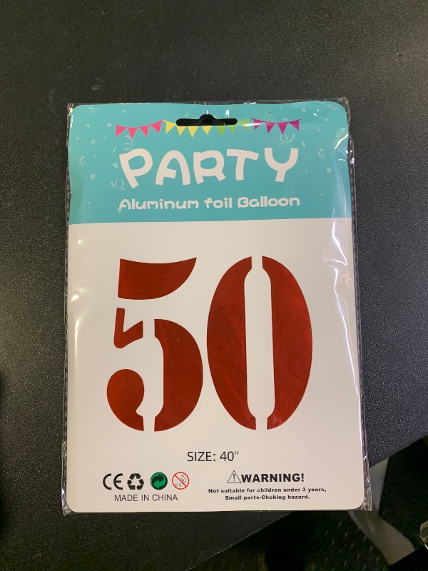 Photo 1 of 40 Inch Red Number 50 Balloons Giant 50 Balloons Red Birthday 50 Balloons 50 Birthday Anniversary Party Decorations Supplies