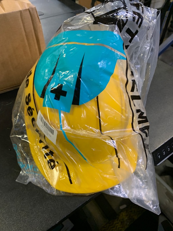 Photo 1 of Glove Station Hard Hat for Men & Women - Construction Safety Helmet & Hard Hat, One Size with Padded 4-Point Ratchet Suspension, Non-Vented High-Density Polypropylene Shell