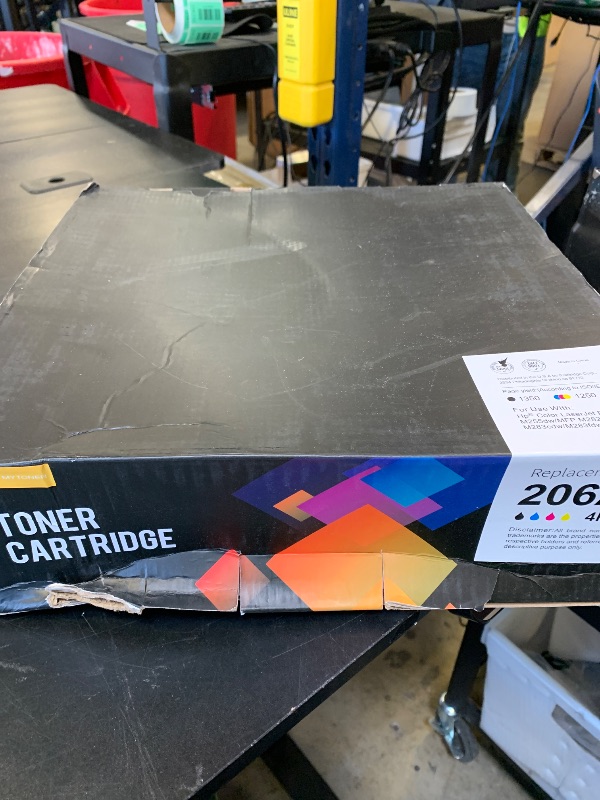 Photo 1 of 206A Toner Cartridges 4 Pack (with Chip) Compatible Replacement for HP 206A 206X for Color Laserjet Pro MFP M283fdw M283cdw M283fdn M282nw Pro M255dw M255nw M283 M255 Printer W2110A W2110X High Yield
