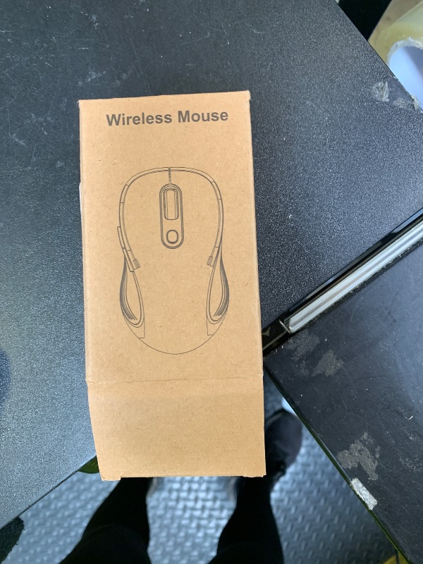 Photo 1 of WisFox 2.4G Wireless Mouse for Laptop, Ergonomic Computer Mouse with USB Receiver and 3 Adjustable Levels, 6 Button Wireless Mice for Windows Mac PC Notebook (Grey)