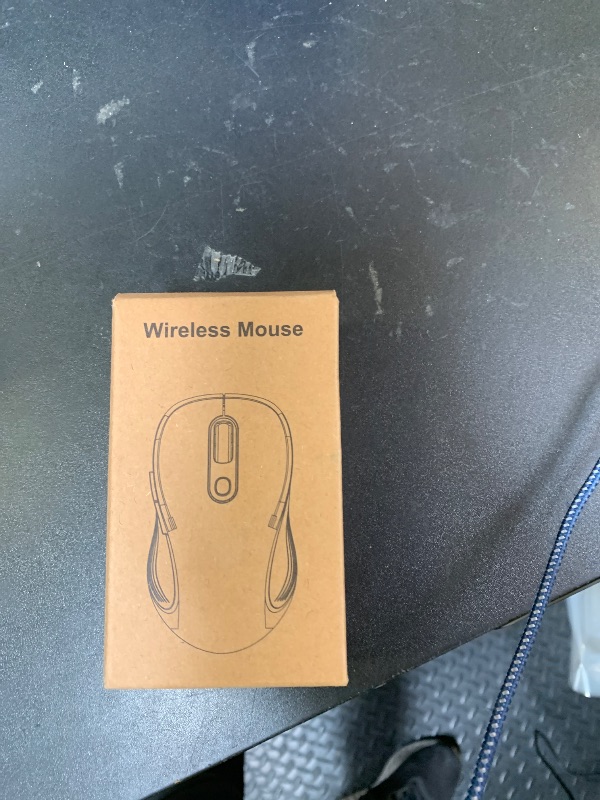 Photo 1 of WisFox 2.4G Wireless Mouse for Laptop, Ergonomic Computer Mouse with USB Receiver and 3 Adjustable Levels, 6 Button Wireless Mice for Windows Mac PC Notebook (Grey)