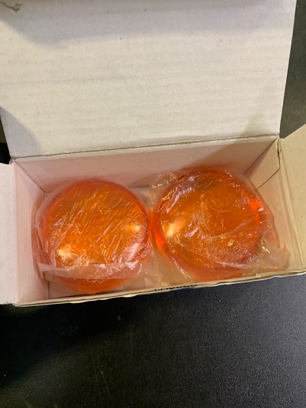 Photo 1 of NTHREEAUTO Bullet Turn Signal Light Lens Amber Cover Compatible with Harley Dyna Street Glide Road King