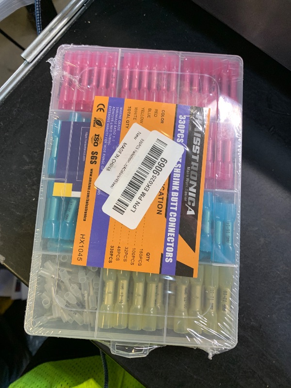 Photo 1 of 330PCS haisstronica Heat Shrink Butt Connectors-Marine Grade Waterproof Electrical Crimp Wire Connectors Kit-Tinned Red Copper Insulated, for Boat,Truck,Stereo,Joint(4Colors/4Sizes)