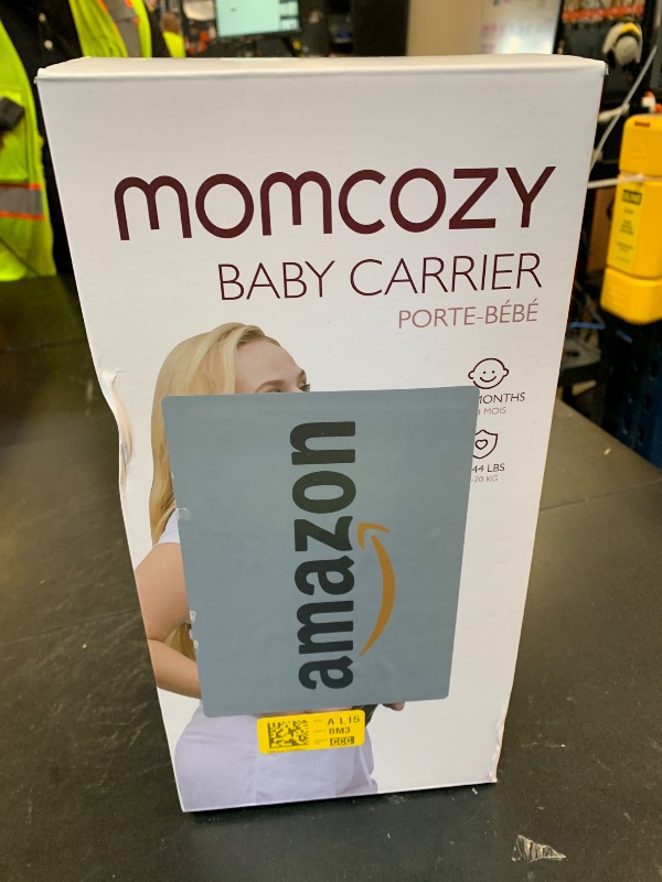 Photo 1 of Momcozy Baby Carrier - Ergonomic, Cozy and Lightweight Carrier for 7-44lbs, Effortless to Put On, Ideal for Hands-Free Parenting, Enhanced Lumbar Support, Purehug for Infant to Toddler, Black