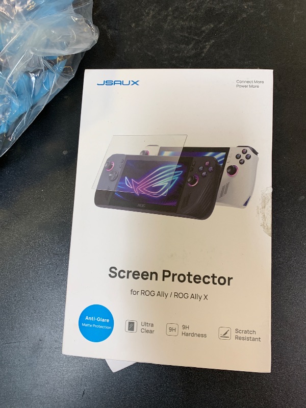 Photo 1 of JSAUX Screen Protector for ROG Ally 2-Pack, Anti Glare 9H Hardness Tempered Glass with Guiding Frame, 7 inch Anti-Scratch Screen Protector for ASUS ROG Ally X 2024
