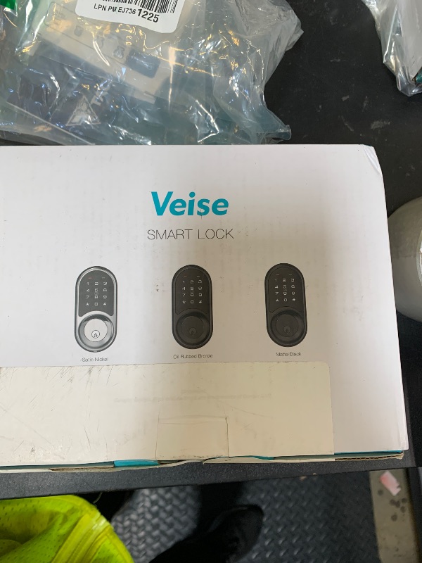 Photo 1 of Veise RZ06 Smart Lock for Front Door with App Control, Keyless Entry, Electronic Digital Deadbolt with Touchscreen Keypad Set, Smart Deadbolt, Auto Lock, Easy Installation, Satin Nickel